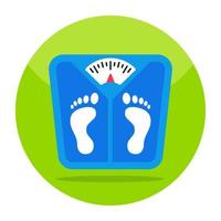 An icon design of weight scale vector