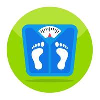 An icon design of weight scale vector