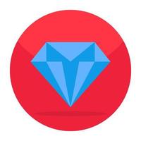 icono de descarga premium de diamante vector