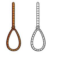 Gallows. Execution and punishment. vector