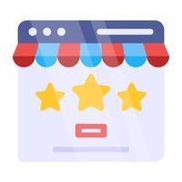 Premium download icon of web ratings vector