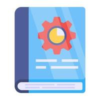 Modern design icon of book management vector