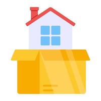 An icon design of model home vector