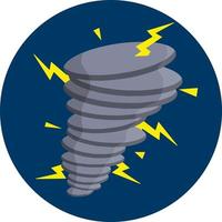 Vector Tornadoes and strong wind in circle