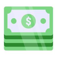Trendy vector design of paper currency