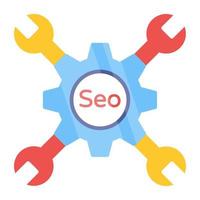 Trendy vector design of seo management