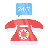 Perfect design icon of 24hr service vector