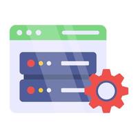 Creative design icon of server management vector