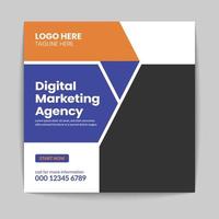 Digital marketing social media post web banner template vector