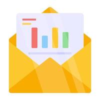 Modern design icon  business mail vector