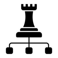 Modern design icon of chess piece vector