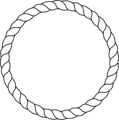 rope oval border