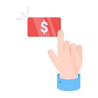 An icon design of pay per click vector