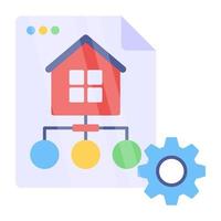 Perfect design icon of home network vector