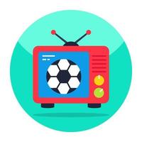 Conceptual design icon of watching match vector