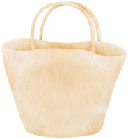 ilustración de acuarela de bolsa de playa para elemento decorativo de verano png