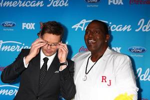 LOS ANGELES, MAR 7 - Ryan Seacrest, Randy Jackson arrives at the 2013 American Idol Finalists Party at the The Grove on March 7, 2013 in Los Angeles, CA photo