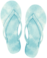 Sandals watercolor illustration for Summer Decorative Element png