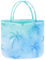 cloth bag watercolor illustration for summer decorative element png