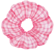 ilustração scrunchy rosa para elemento decorativo de moda png