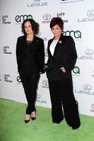 LOS ANGELES, OCT 18 - Sara Gilbert, Sharon Osbourne at the 2014 Environmental Media Awards at Warner Brothers Studios on October 18, 2014 in Burbank, CA photo