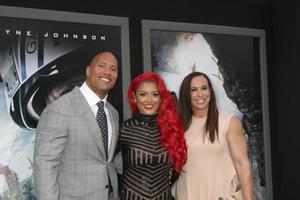 LOS ANGELES, MAY 26 - Dwayne Johnson, Eva Marie, Dany Garcia at the San Andreas World Premiere at the TCL Chinese Theater IMAX on May 26, 2015 in Los Angeles, CA photo