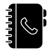 Trendy vector design of contact book