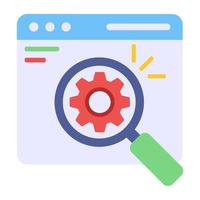 Seo icon in colored design vector