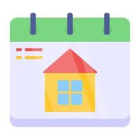 An icon design of property schedule vector
