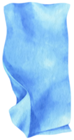 serviette de plage bleue et couverture de pique-nique illustration aquarelle png