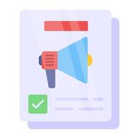 Content marketing icon, editable vector