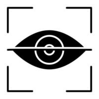 Perfect design icon of iris recognition vector