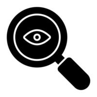 icono de diseño moderno del ojo de búsqueda vector