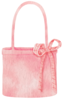 bolsa de tela acuarela ilustración para elemento decorativo de verano png