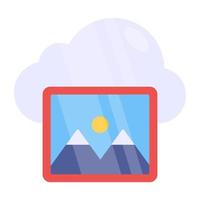 Trendy vector design of cloud gallery