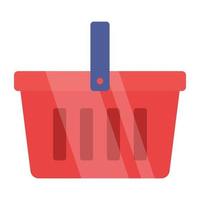 A creative design icon of shopping basket vector