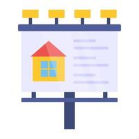 A perfect design icon of property board vector