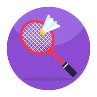 Trendy vector design of badminton