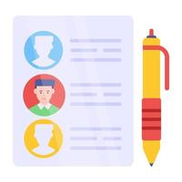 Perfect design icon of employee information vector