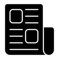 An icon design of curriculum vitae vector
