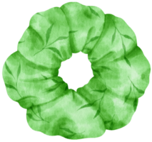illustration de chouchou vert pour élément décoratif de mode png