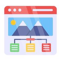 Modern design icon of web landscape vector