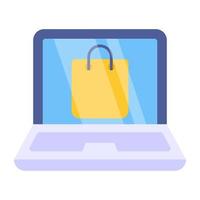 Modern design icon of online shopping vector