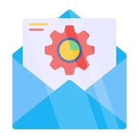 An icon design of mail management vector