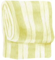 telo mare a righe verdi coperta da picnic stile acquerello png