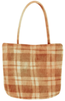 ilustración de acuarela de bolsa de playa para elemento decorativo de verano png