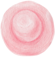 ilustração em aquarela de chapéu rosa fofo para elemento decorativo de verão png