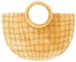 ilustración de acuarela de bolsa de playa para elemento decorativo de verano png