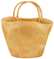 ilustración de acuarela de bolsa de playa para elemento decorativo de verano png