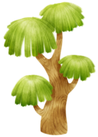 illustrazione dell'acquerello dell'albero per elemento decorativo png